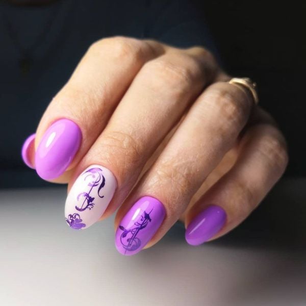 Swanky Stamping Oje Metalik Mor 11 (10 ml)