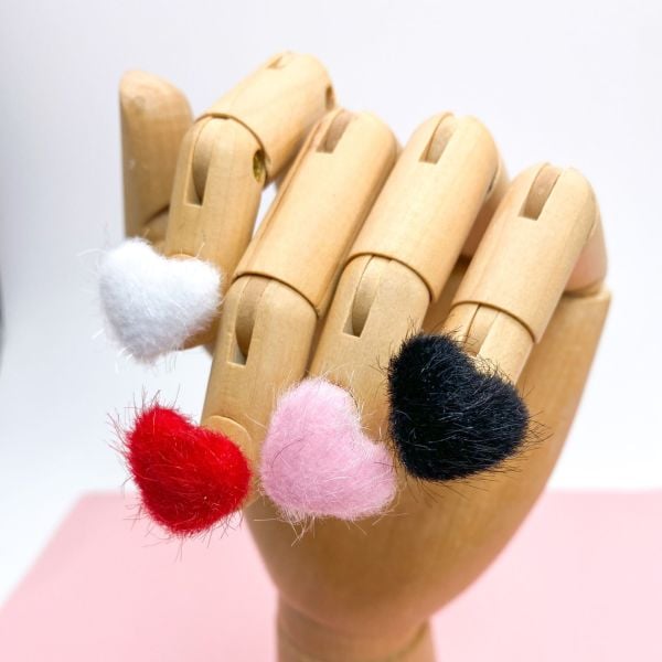 Zoo 1790 Mıknatıslı Tüylü Kalb Beyaz