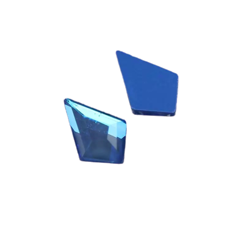 Taş Eşkenar Dörtgen Eğimli Royal Blue 5.5*8.5mm 2 Adet