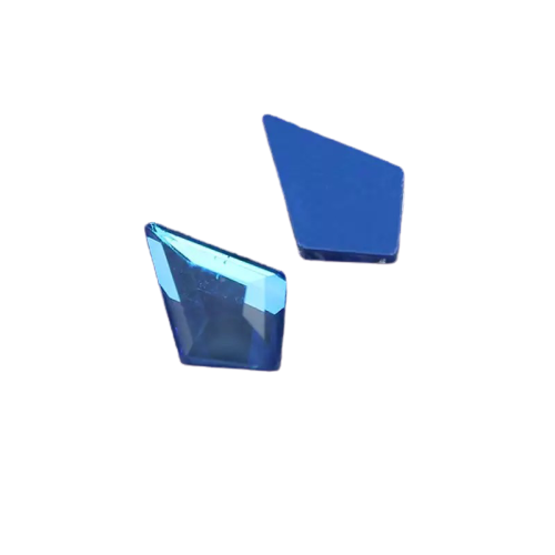 Taş Eşkenar Dörtgen Eğimli Royal Blue 5.5*8.5mm 2 Adet