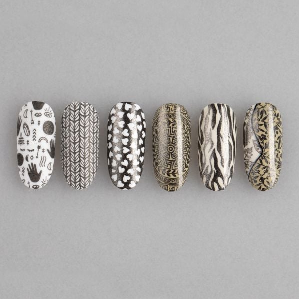 Swanky Stamping Oje Gümüş Pırıltılı Siyah S32 (6ml)