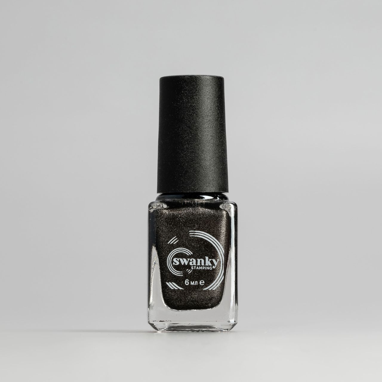 Swanky Stamping Oje Gümüş Pırıltılı Siyah S32 (6ml)