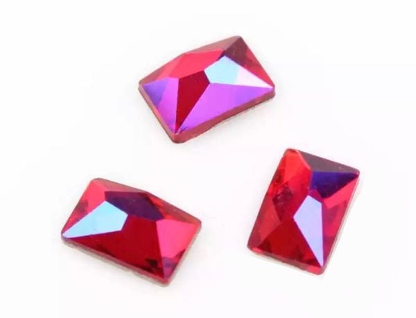 Taş Dikdörtgen Siam AB (ок) 4*6mm 2 Adet