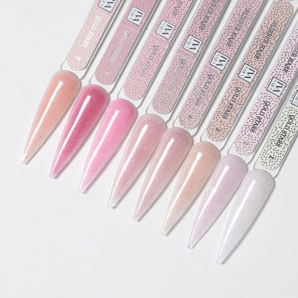 İva Nails Camouflage Rubber Base Gold Stars №1 (8ml)