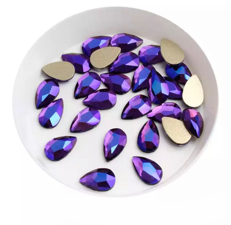 Taş Damla Tanzanite AB 5*8mm 2 Adet