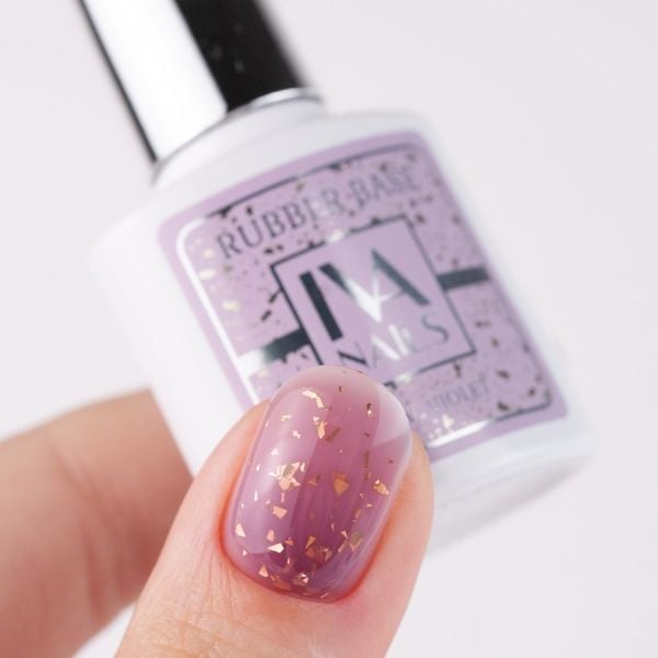 İva Nails Rubber Base Potal Violet (8ml)