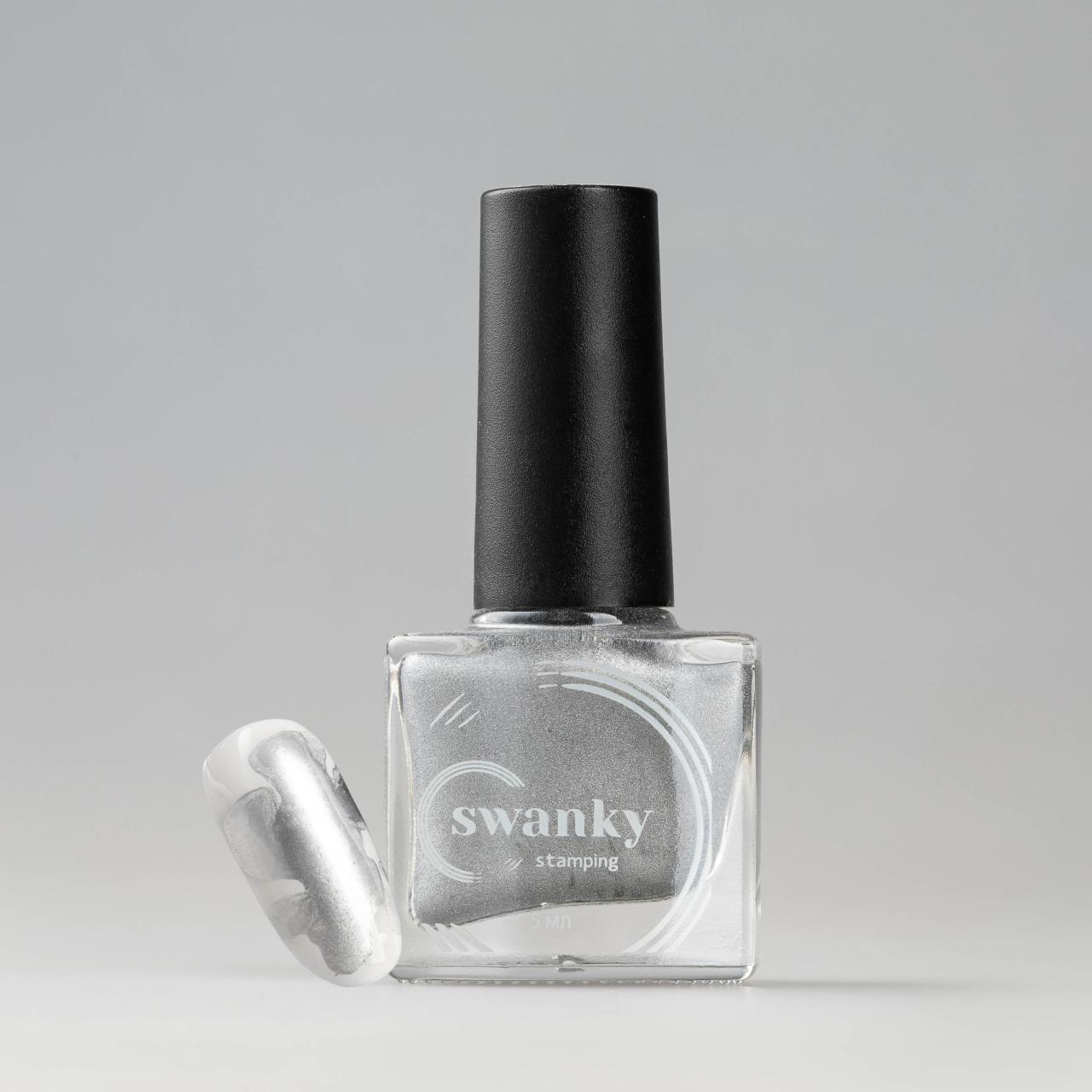 Swanky Stampıng Sulu Boya Metalik Gümüş PM04 (5ml)