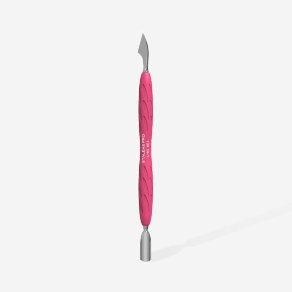 Staleks ''Gummy'' UNIQ 10 Type 3 Silikon Saplı Tırnak Eti İtici (Dar Yuvarlak İtici + Üçgen Üç)