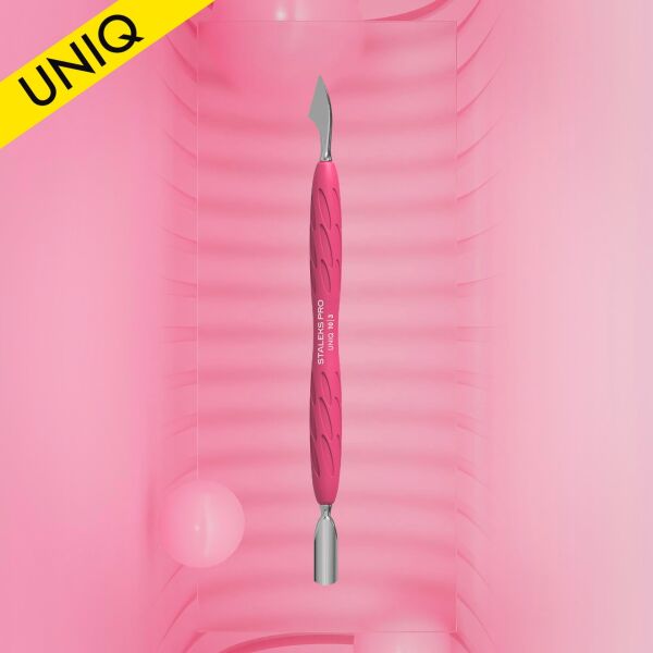 Staleks ''Gummy'' UNIQ 10 Type 3 Silikon Saplı Tırnak Eti İtici (Dar Yuvarlak İtici + Üçgen Üç)