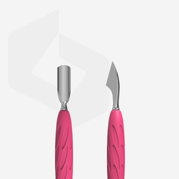 Staleks ''Gummy'' UNIQ 10 Type 3 Silikon Saplı Tırnak Eti İtici (Dar Yuvarlak İtici + Üçgen Üç)