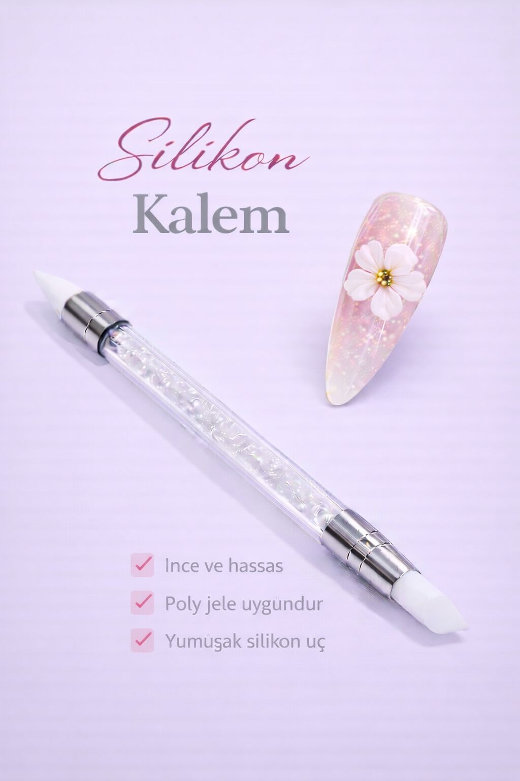 Viola Beauty Silikon Nail Art Kalemi