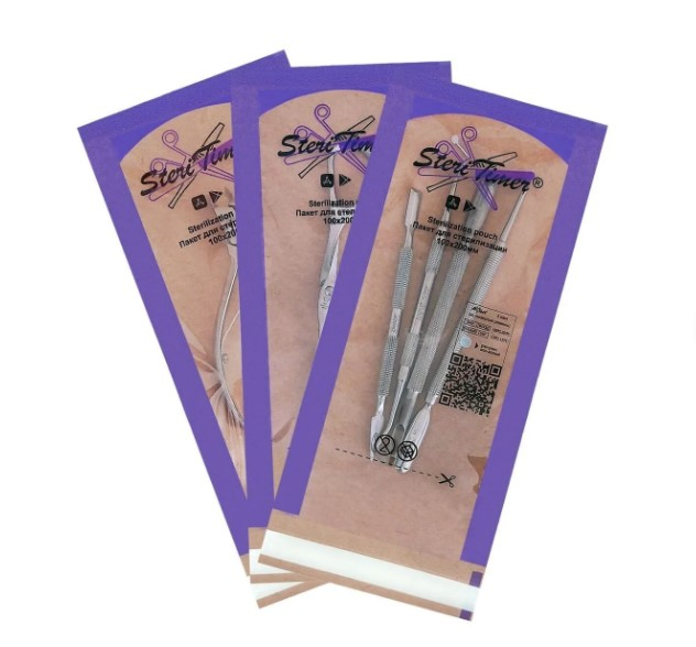 Global Fashion Sterilizasyon Kraft Şeffaf Poşeti 100x200mm 100'lü