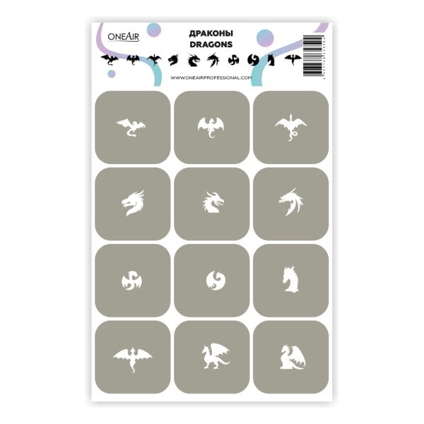 OneAir AirBrush Şablonu Ejderhalar