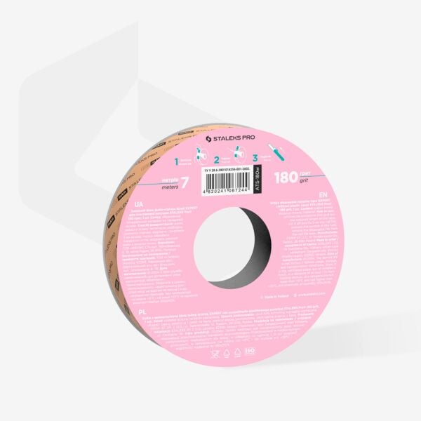 Staleks Expert Donut Düz Törpü İçin Yapışkan Yedek Törpü Blok, 180 grit