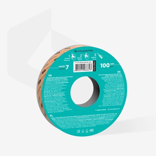 Staleks Expert Donut PapmAm Düz Törpü İçin Yedek Blok, 100 grit