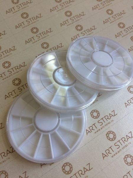 Taş Kutusu Yuvarlak 6cm 12 Gözlü