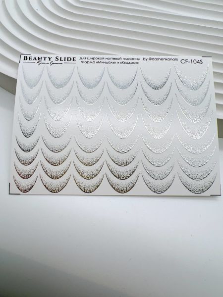 French Su Transferi Sticker CF-104S Geniş Badem ve Kare Tırnaklar İçin Uygundur