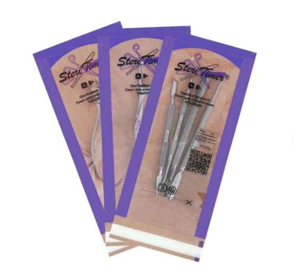 Global Fashion Sterilizasyon Kraft Şeffaf Poşeti 60x100mm 100'lü