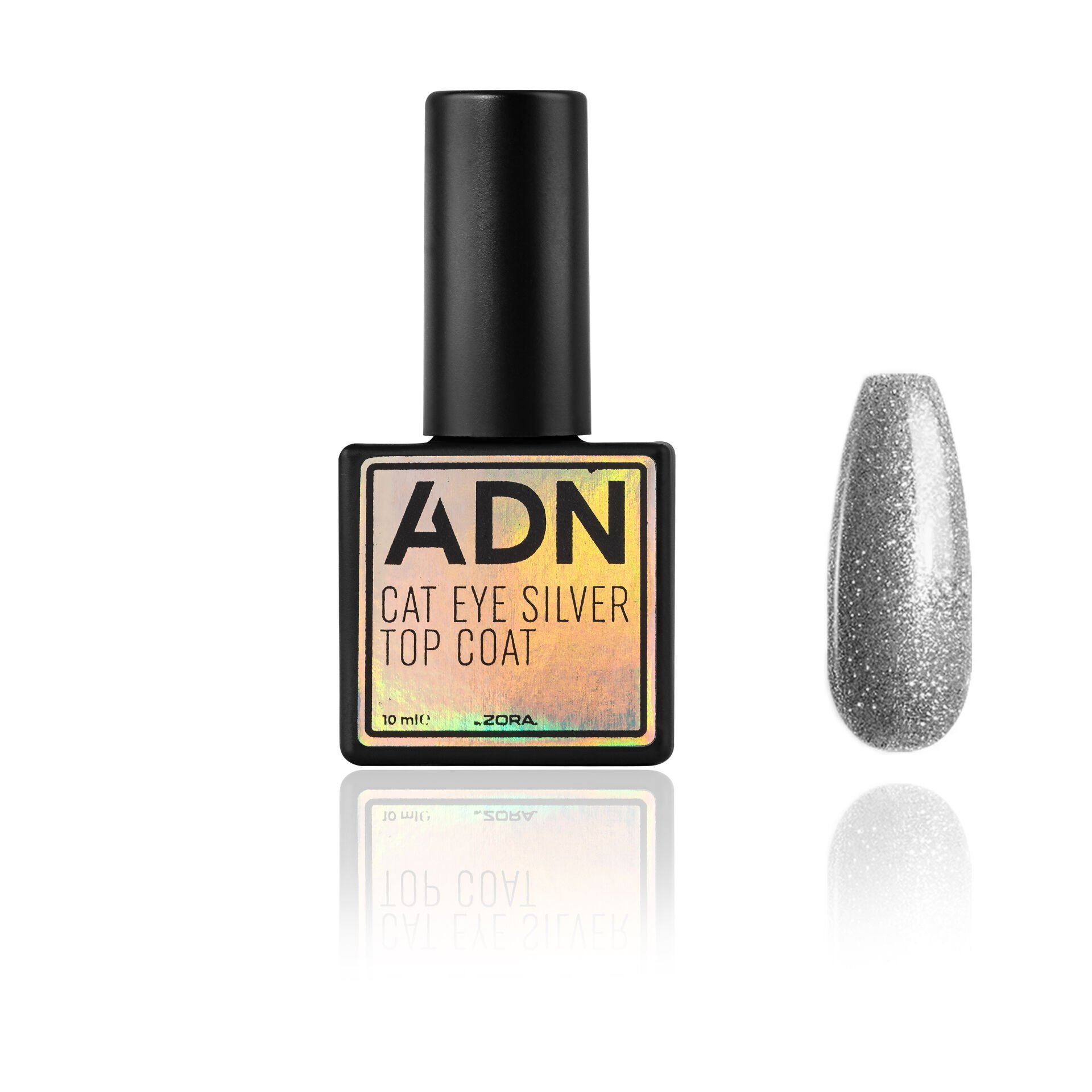 ADN Cat Eye Silver Top Coat (10ml)
