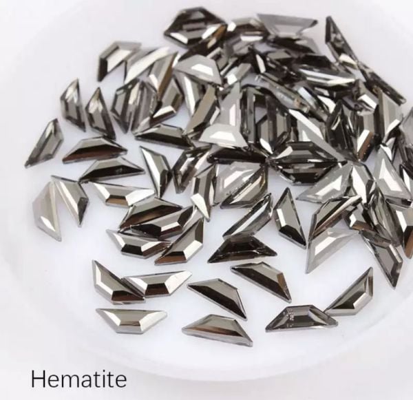 Taş Yamuk Hematite 2*6mm 4 Adet