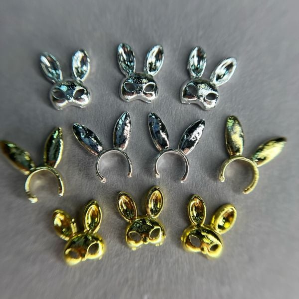 Zoo 1872 3D Tavşan Maskeleri 10 Adet Çeşitli Renk