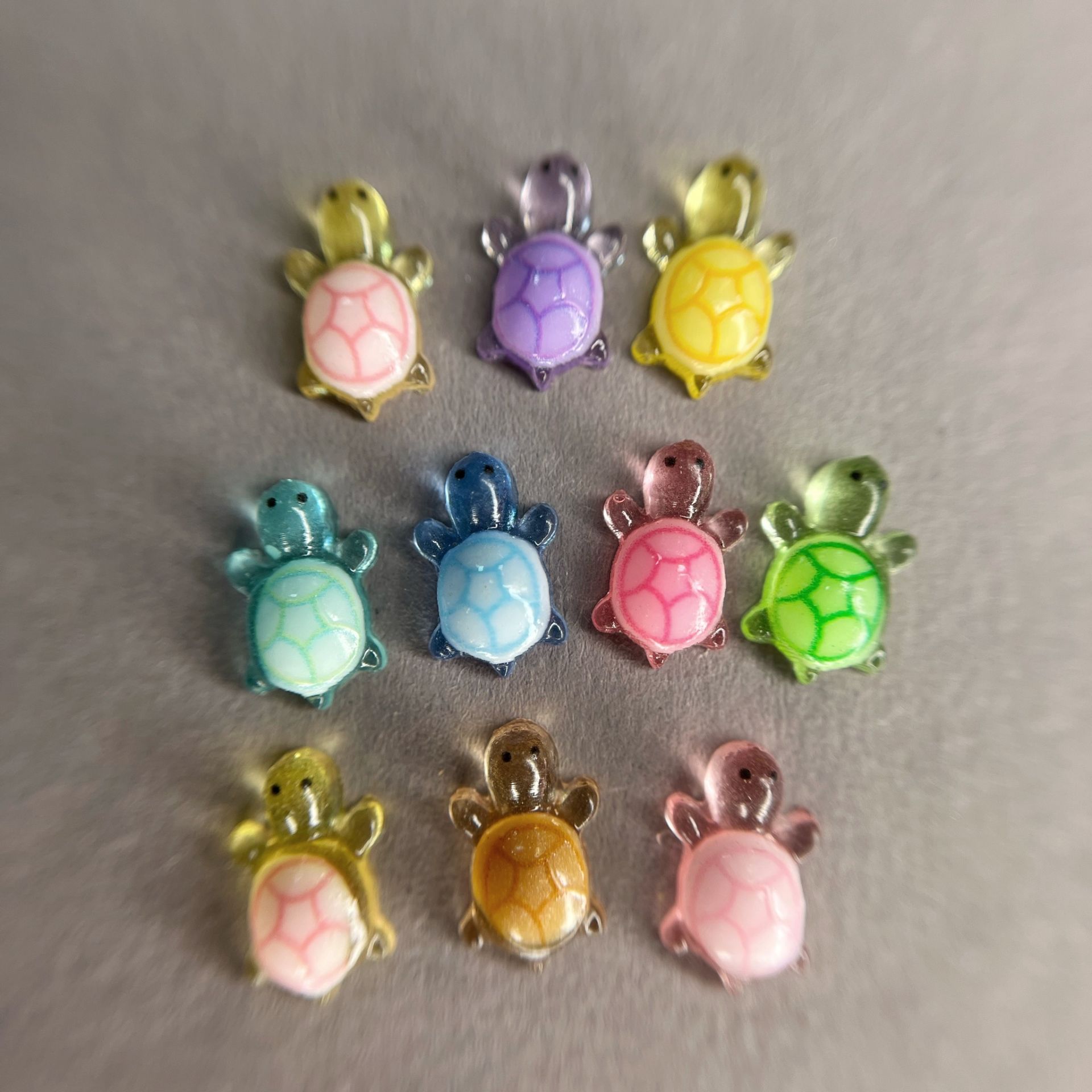 Zoo 1873 3D Kaplumbağalar Flöresan 10 Adet Çeşitli Renk