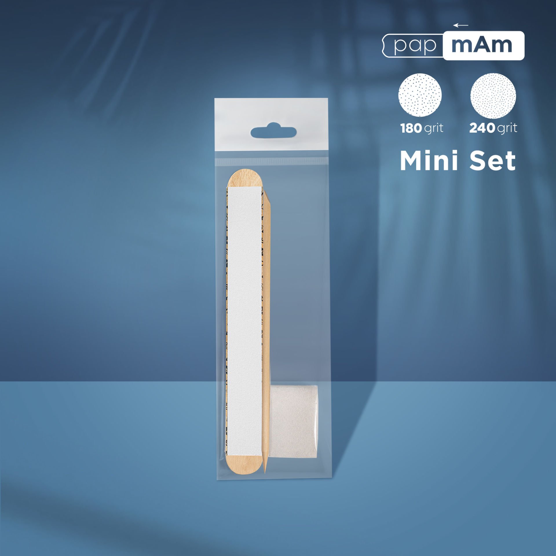 Staleks Pro Tek Kullanımlık Set (Ahşap Bazlı PapmAm Mix 100/180 Grit, Buffer 180/240 Grit, Portakal Çubuğu 110 mm)