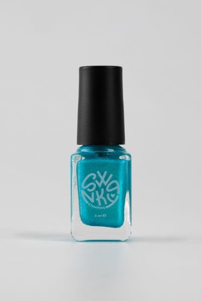 Swanky Stamping Oje Metalik Turkuaz M128 (6 ml)