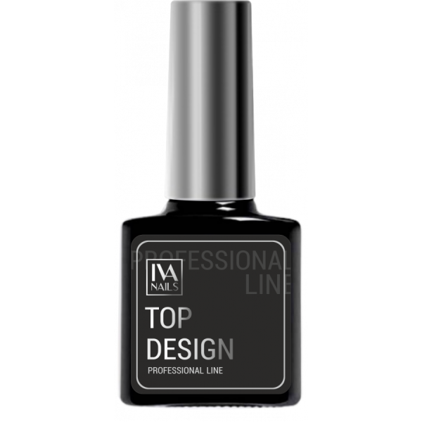 Iva Nails Design Nail Art Top Coat  (8ml) (Şeffaf, Yapışkansız)