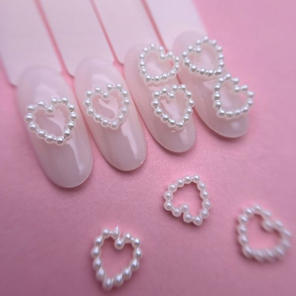 Zoo 1831 3D İnci Kalb 10 Adet