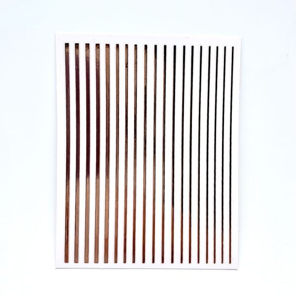 Zoo 1389 Sticker Şerit Pembe Altın