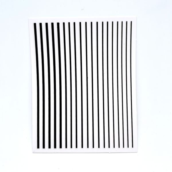 Zoo 1408 Sticker Şerit Siyah