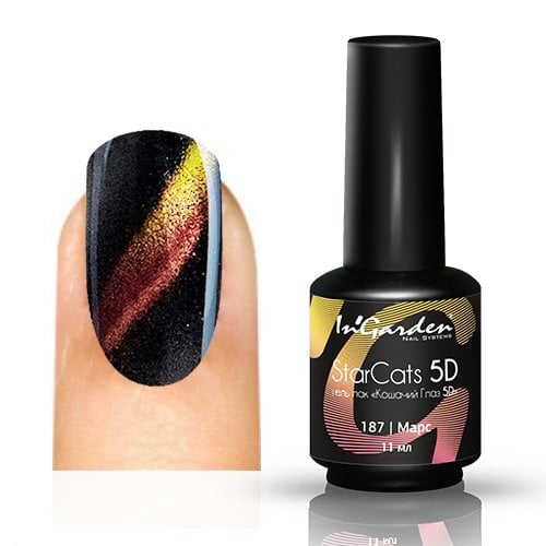 In'Garden Kalıcı Oje Kedi Gözü 5D 187 Mars (11ml)