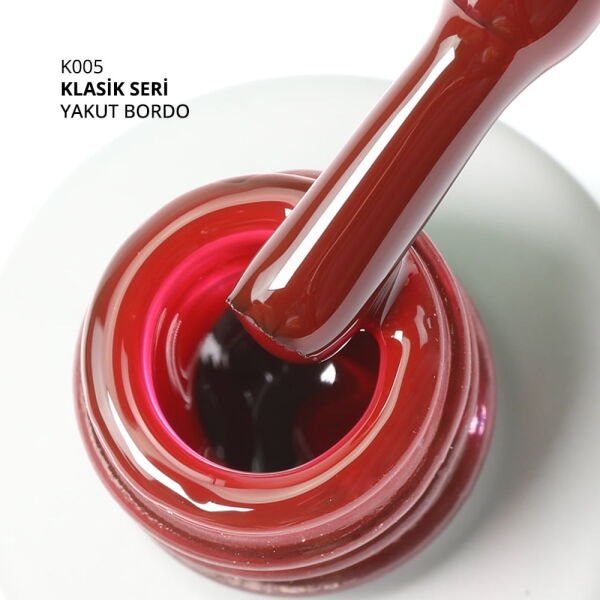 Momo Professional Klasik Seri Kalıcı Oje K005 Yakut Bordo (14ml)