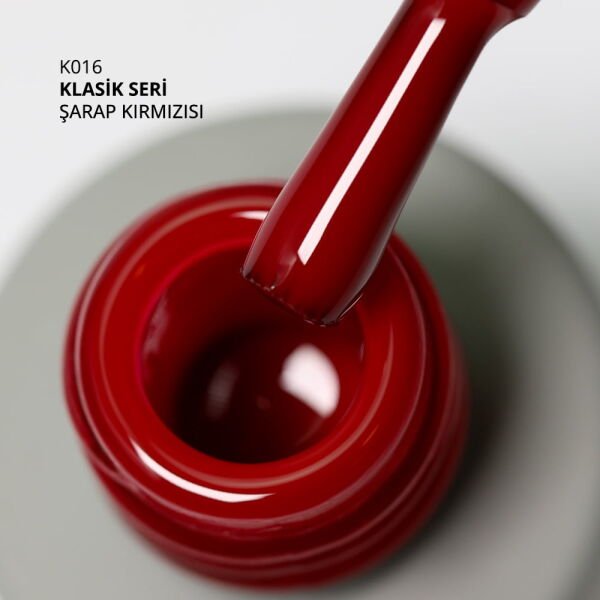 Momo Professional Klasik Seri Kalıcı Oje K016 Şarap Kırmızı (14ml)