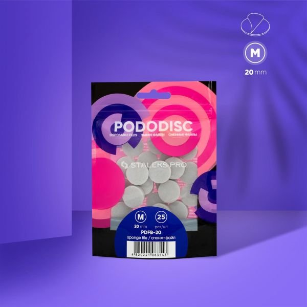 Staleks Expert Pododisc M 20 mm Pedikür Diski İçin Sünger Törpüler (25 Adet)