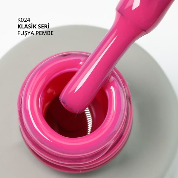 Momo Professional Klasik Seri Kalıcı Oje K024 Fuşya Pembe (14ml)
