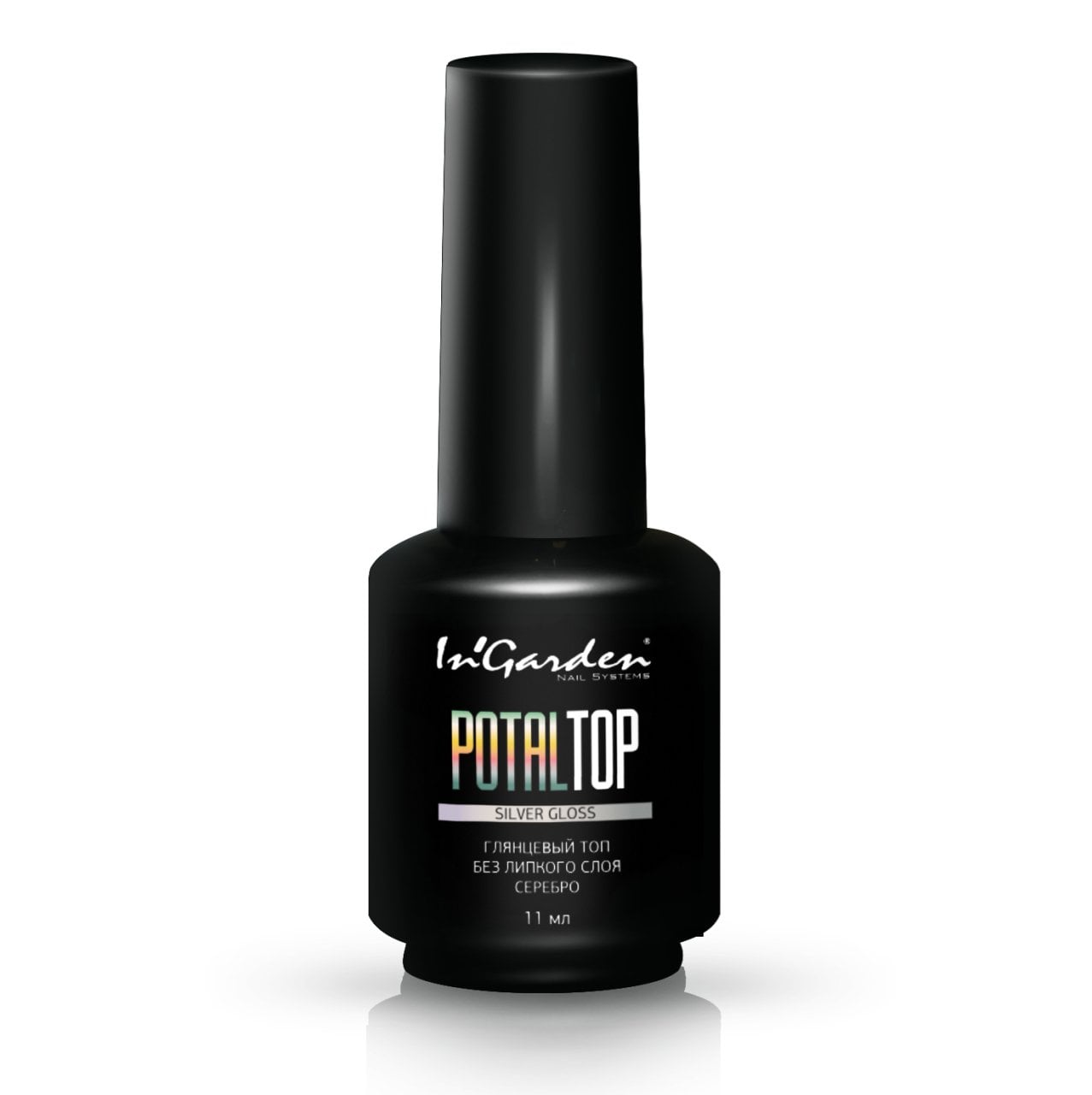 In'Garden Potal Top Coat Silver Gloss Parlak/Yapışkansız (11ml) (Gümüş)