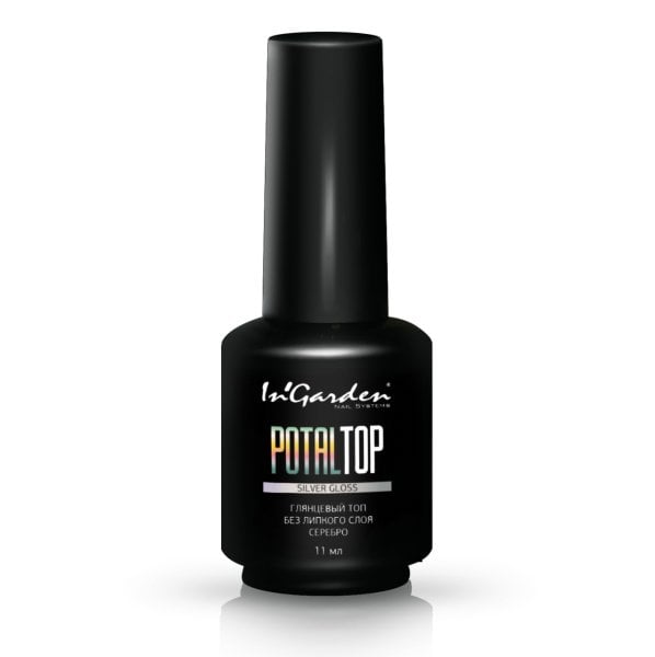 In'Garden Potal Top Coat Silver Gloss Parlak/Yapışkansız (11ml) (Gümüş)