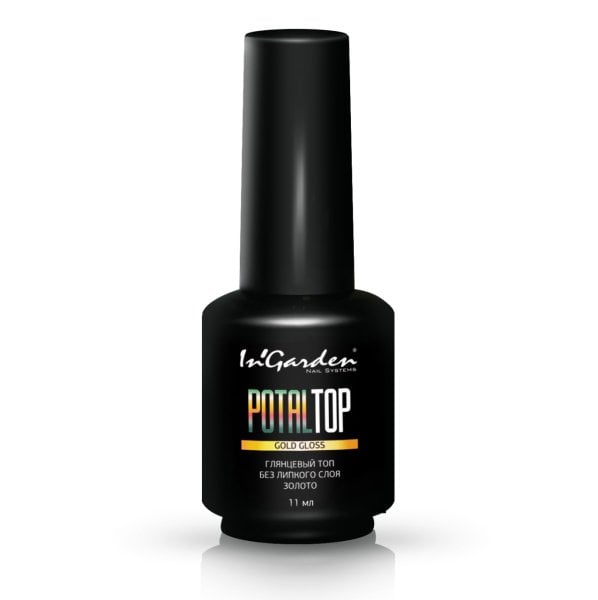 In'Garden Potal Top Coat Gold Gloss Parlak/Yapışkansız (11ml) (Altın)