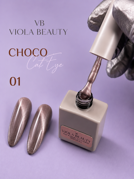 Viola Beauty Kalıcı Oje Choco Cat Eye #0001 13 ml
