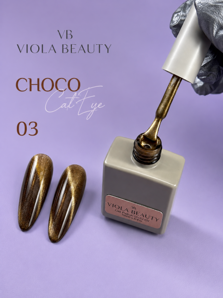 Viola Beauty Kalıcı Oje Choco Cat Eye #0003 13 ml