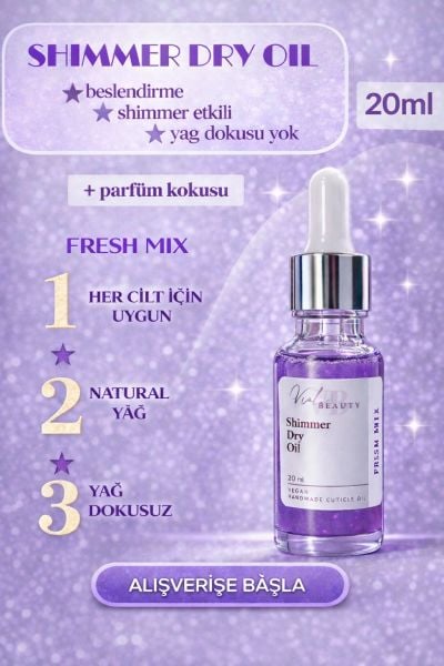 Viola Beauty Kuru Yağ #Fresh Mix 20ML-Shimmer Dry Oil
