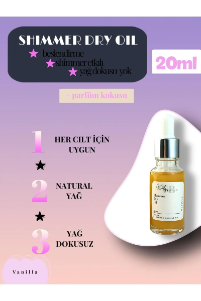 Viola Beauty Kuru Yağ #Vanilla 20ML-Shimmer Dry Oil