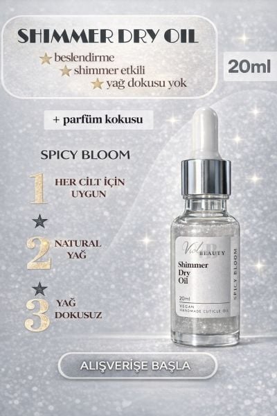 Viola Beauty Kuru Yağ #Spicy Bloom 20ML-Shimmer Dry Oil