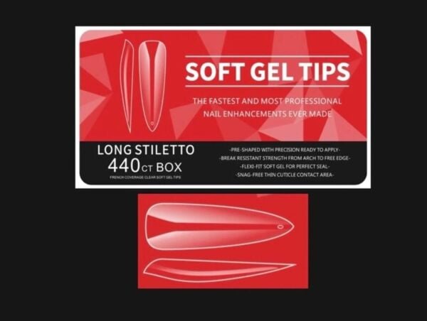 Viola Beauty Soft Jel Tips Long Stiletto 440 adet