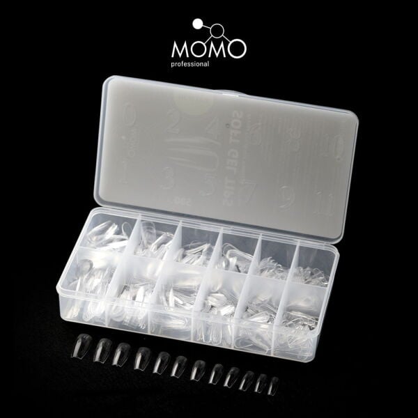 Momo Professional Tırnak Soft Gel Tips, Yeni Nesil Jel Tips, 500 Ad. (Balerin)