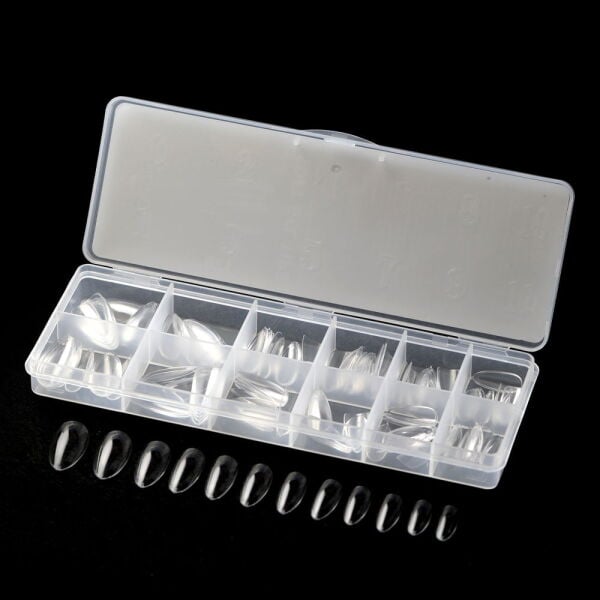 Momo Professional Tırnak Soft Gel Tips, Yeni Nesil Jel Tips, 120 Ad. (Badem)