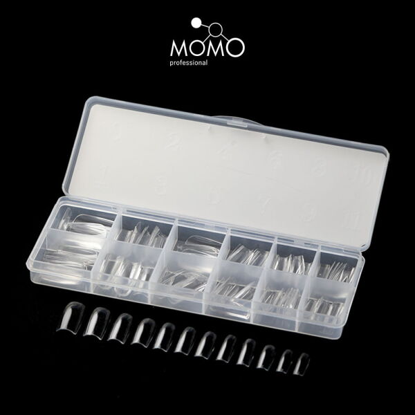 Momo Professional Tırnak Soft Gel Tips, Yeni Nesil Jel Tips, 120 Ad. (Küt)
