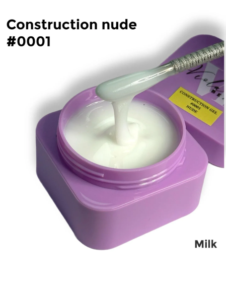 Viola Beauty Construction Gel Nude #0001 - Orta Akışkan Builder Jel 30 ml